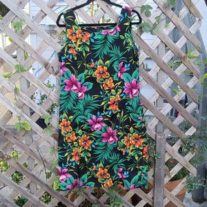 Vintage Floral Tropical R&K Originals Mini Dress